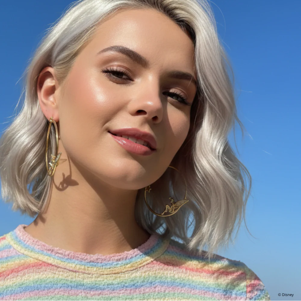 Tinker Bell Hoop Earirngs