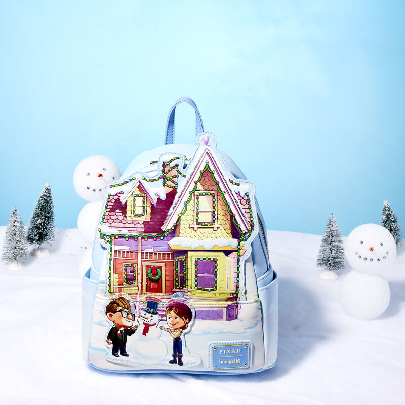 Loungefly Disney Pixar Up House Holiday Light Up Mini Backpack