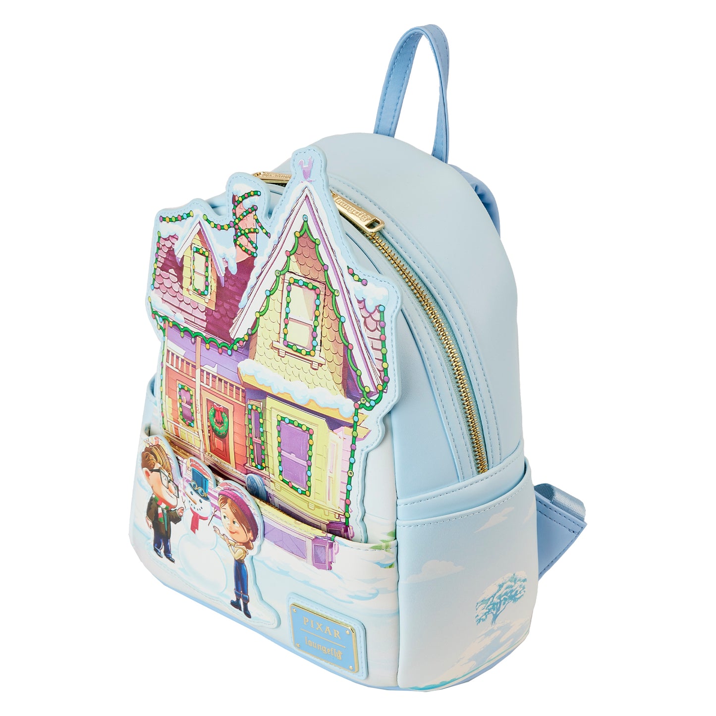 Loungefly Disney Pixar Up House Holiday Light Up Mini Backpack