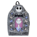 Loungefly The Nightmare Before Christmas Jack and Sally Eternally Yours Tombstone Mini Backpack