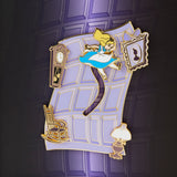 Loungefly Disney Alice in Wonderland Falling Down the Rabbit Hole 3" Collector Box Pin Set