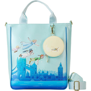 Loungefly Peter Pan You Can Fly Glow Tote Bag With Coin Bag