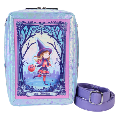 Loungefly Hocus Pocus Tarot Card Dani & Binx Iridescent Crossbody Loungefly Hocus Pocus Tarot Card Dani & Binx Iridescent Crossbody