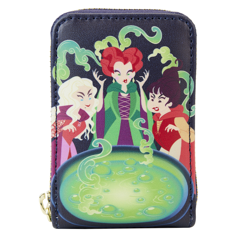 Loungefly Hocus Pocus Sanderson Sisters Cauldron Glow Accordion Wallet