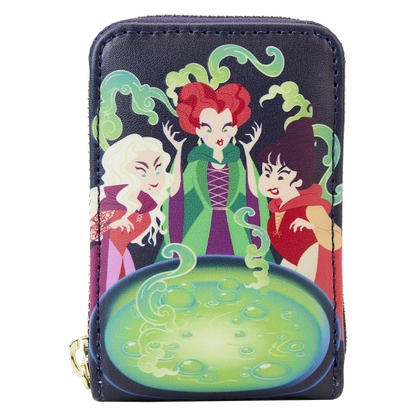 Loungefly Hocus Pocus Sanderson Sisters Cauldron Glow Accordion Wallet