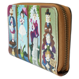 Loungefly Haunted Mansion Stretching Room Portraits Glow Zip Around Wallet