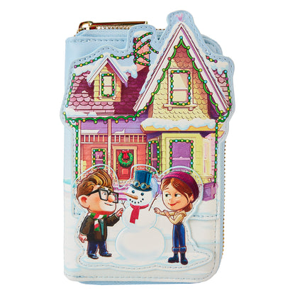 Loungefly Disney Pixar Up House Holiday Zip Around Wallet