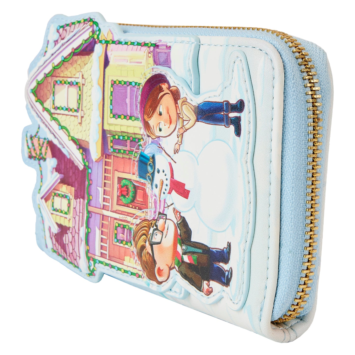 Loungefly Disney Pixar Up House Holiday Zip Around Wallet