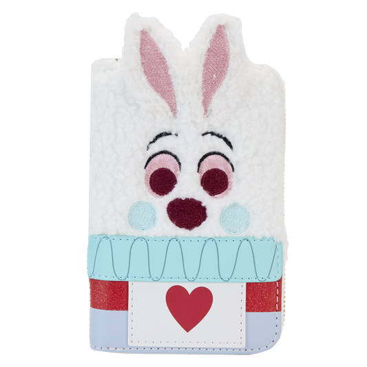 Loungefly Disney Alice in Wonderland White Rabbit Cosplay Zip Around Wallet