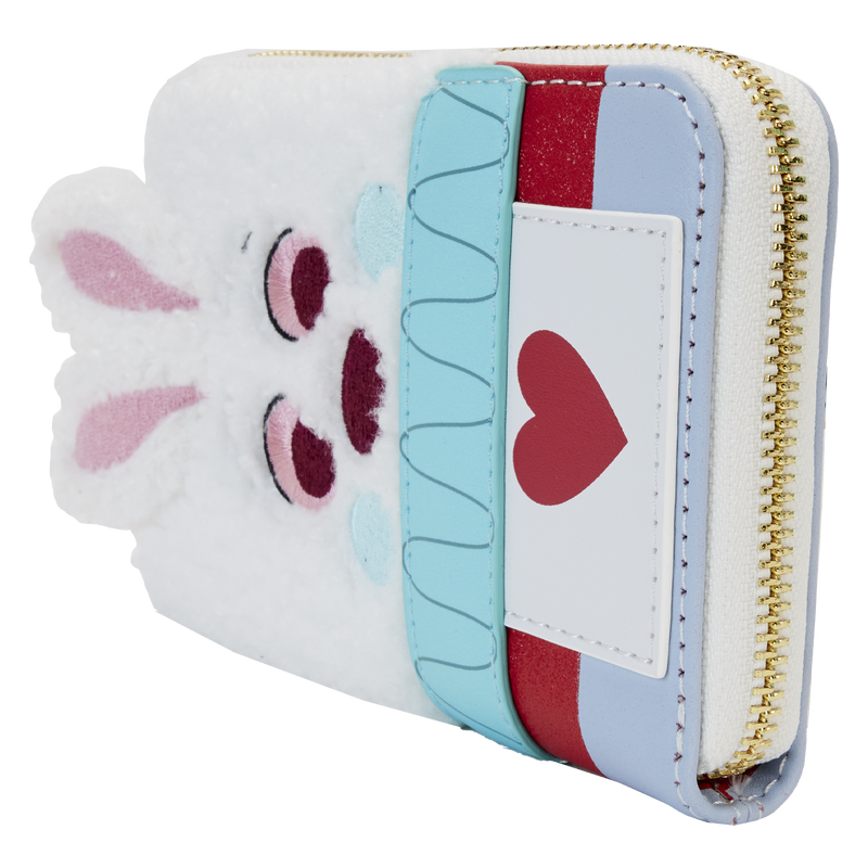 Loungefly Disney Alice in Wonderland White Rabbit Cosplay Zip Around Wallet