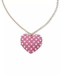 Betsey Johnson XOXO Heart Pendant Necklace