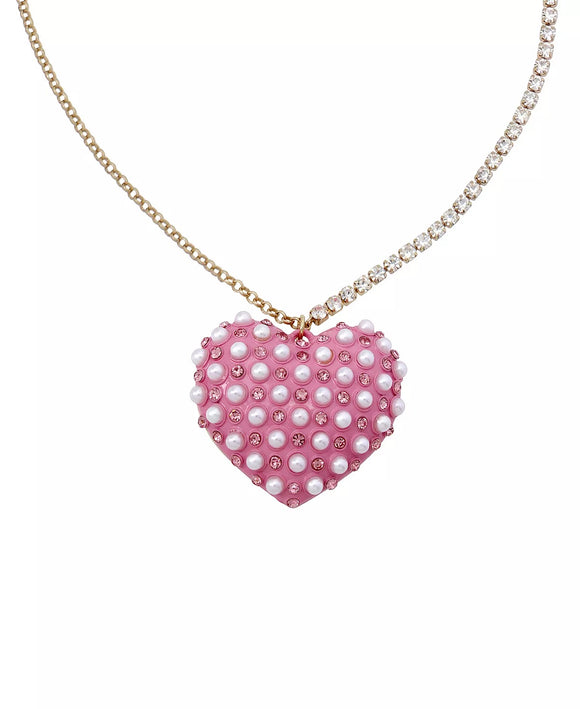 Betsey Johnson XOXO Heart Pendant Necklace