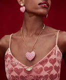 Betsey Johnson XOXO Heart Pendant Necklace