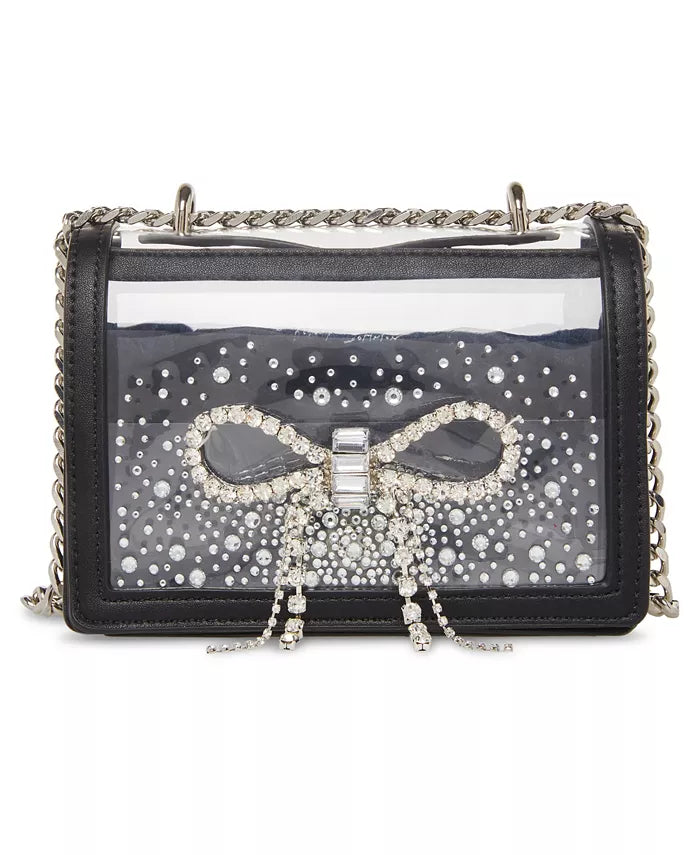Betsey johnson black bag with bow deals