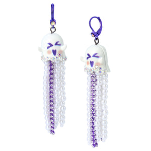 Punk N Spice Ghost Fringe Earrings