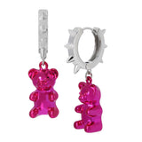 Betsey Johnson Punk N Spice Gummy Bear Huggie Earrings