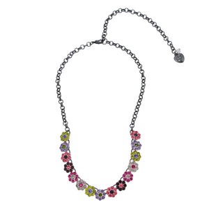Betsey Johnson Petal To The Metal Mini Flower Necklace