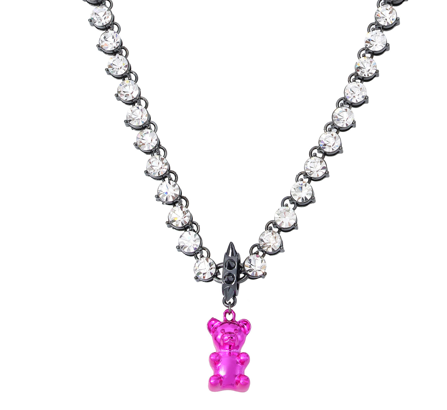 Betsey Johnson Punk N Spice Gummy Bear Pendant Necklace