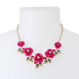Betsey's 80th Birthday Rose Frontal Necklace