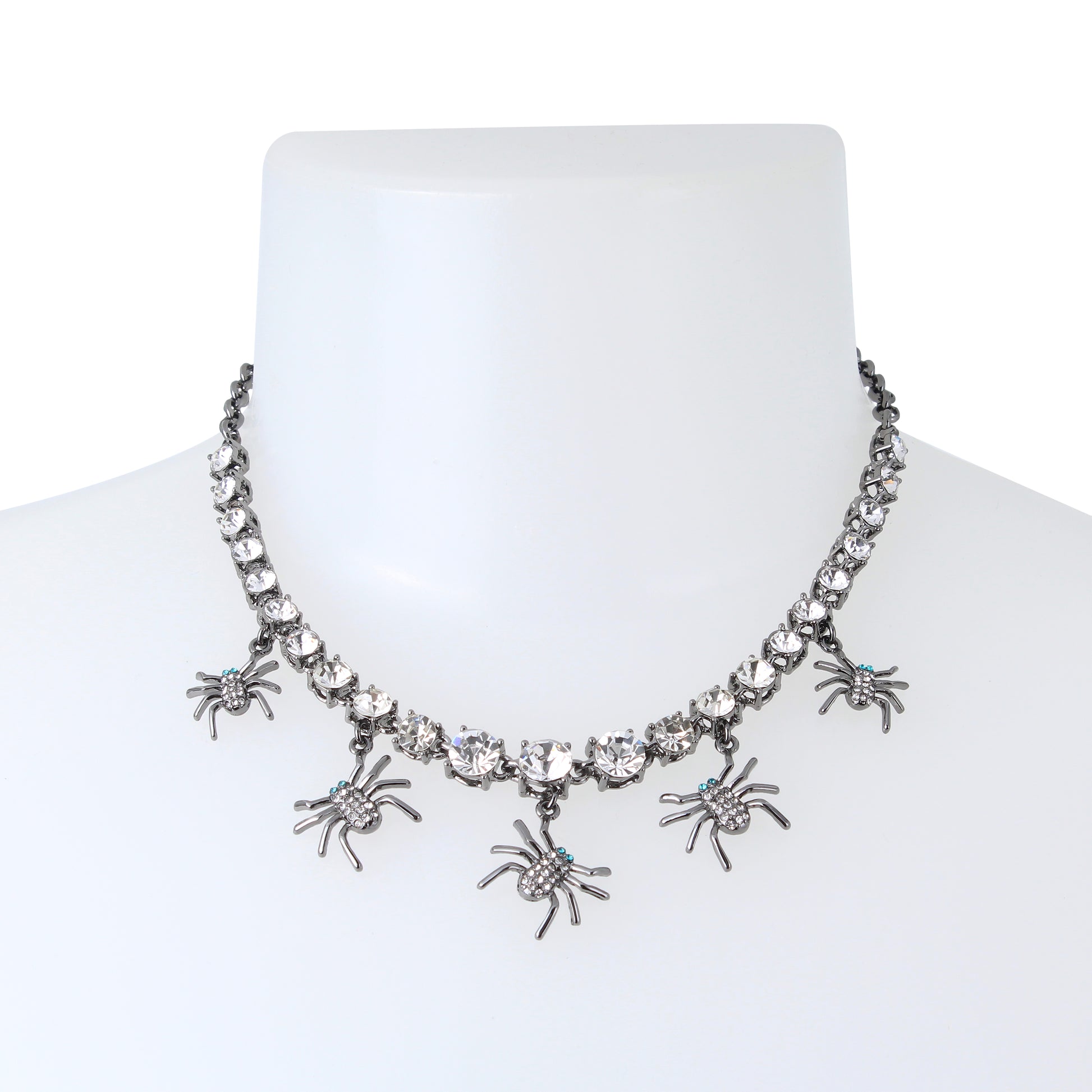 Betsey's 80th Birthday Spider Tennis Necklace