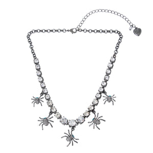 Betsey's 80th Birthday Spider Tennis Necklace