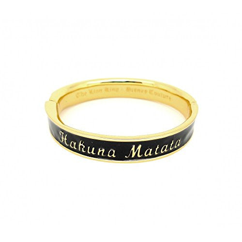 Disney by Couture Kingdom The Lion King Hakuna Matata Black Bangle Bracelet
