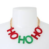 Betsey Johnson Ice Queen Ho Ho Ho Chain Necklace