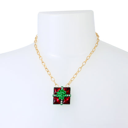Betsey Johnson Ice Queen Present Pendant Necklace