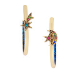 Betsey Johnson Heavenly Creatures Star Hoop Earrings