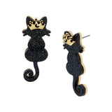 Betsey Johnson Heavenly Creatures Cat Post Earrings