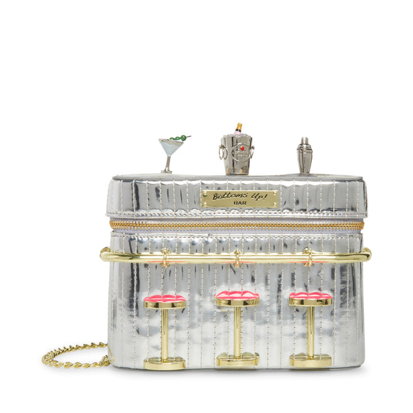 Betsey Johnson Kitsch Art Deco Bottoms Up Bar Crossbody