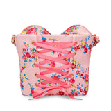 Betsey Johnson Kitsch Corsets Of Love Floral Crossbody Bag