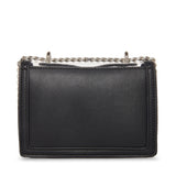 Betsey Johnson Clear Convertible Rhinestone Bow Crossbody Bag Black