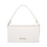Betsey Johnson Pearl Convertible Bow Flap Bag Ivory
