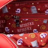 Loungefly Beetlejuice Glow Graveyard Sign Crossbody Bag