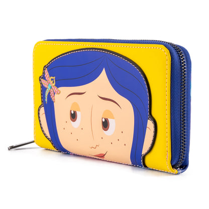 Loungefly Laika Coraline Raincoat Cosplay Zip Around Wallet Info