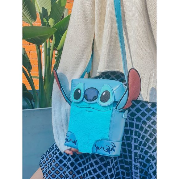 Danielle Nicole Lilo & Stitch Face Box Crossbody Bag