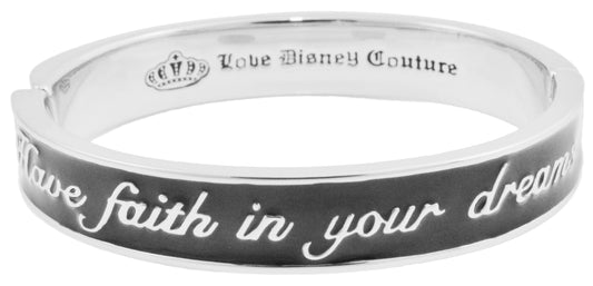 Disney by Couture Kingdom Cinderella Dreams Black Bangle Bracelet