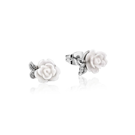 Beauty and the Beast Enchanted Rose Stud Earrings