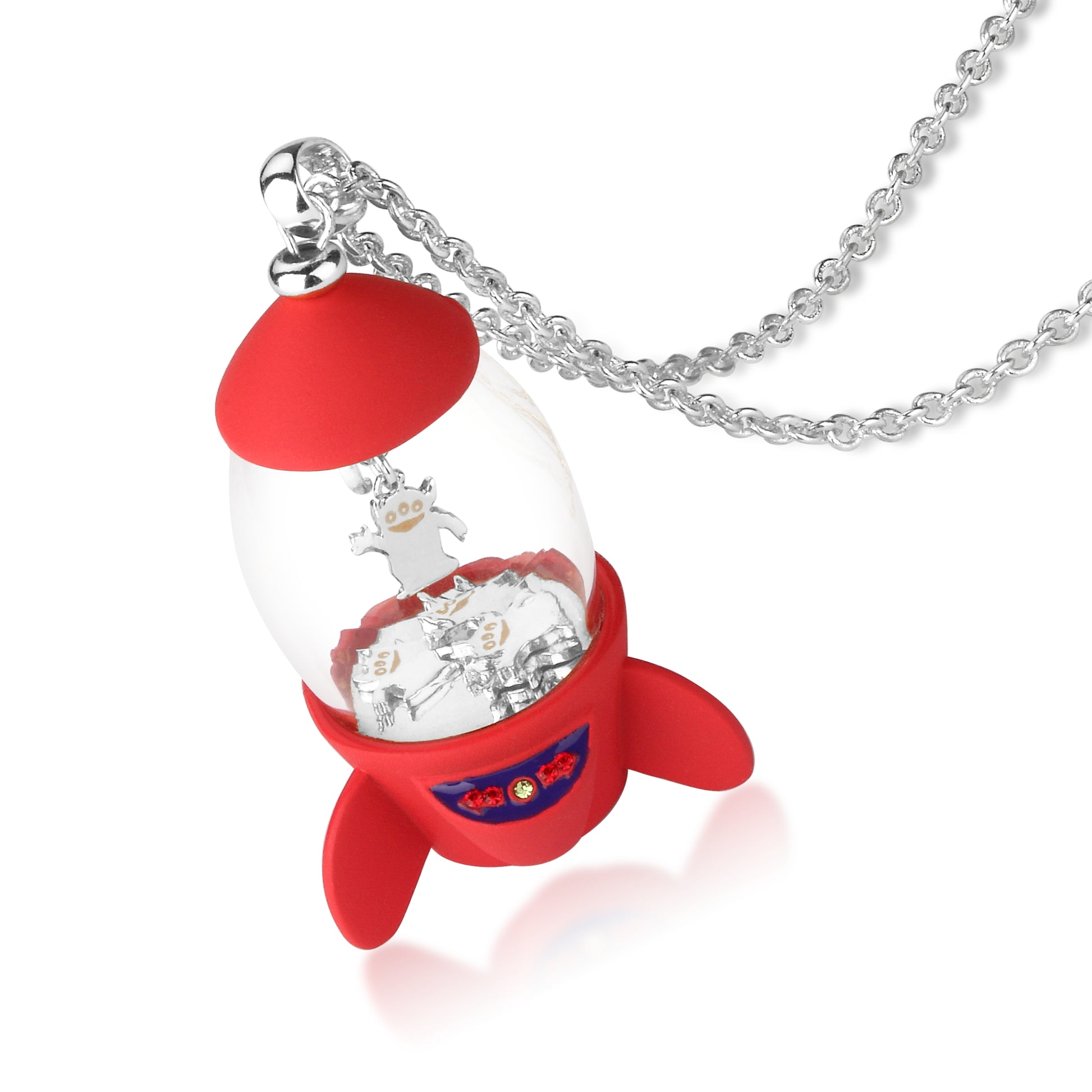 Toy Story Pizza Planet Rocket Necklace