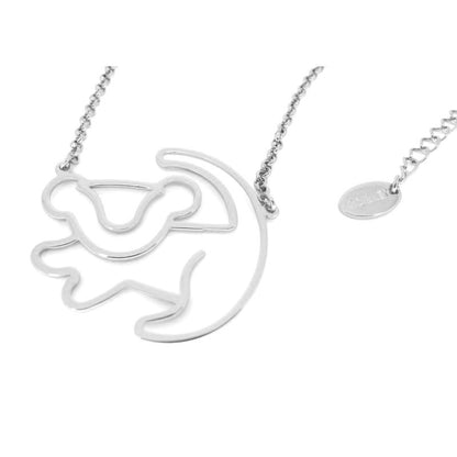 The Lion King Simba Outline Necklace