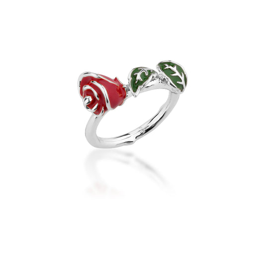 Disney by Couture Kingdom Beauty and the Beast Rose Bud Ring