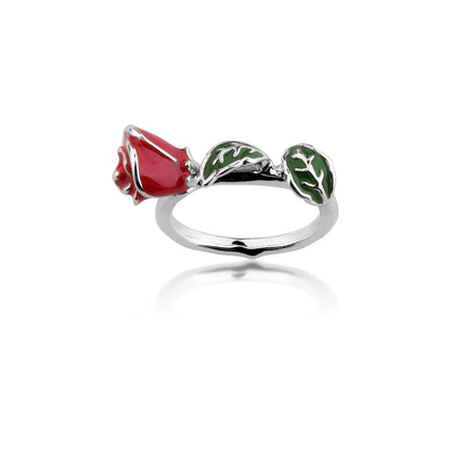 Disney by Couture Kingdom Beauty and the Beast Rose Bud Ring