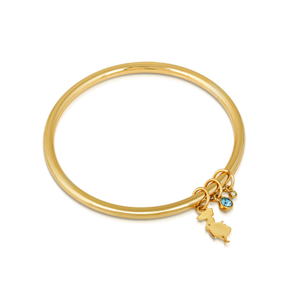 Disney by Couture Kingdom Alice in Wonderland Crystal Bangle Bracelet