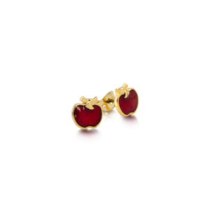 Snow White Apple Stud Earrings