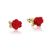 Beauty and the Beast Enchanted Rose Stud Earrings