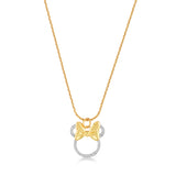 Minnie Mouse Crystal and Bow Necklace
