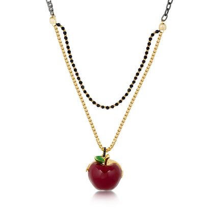 Snow White Apple Locket Necklace