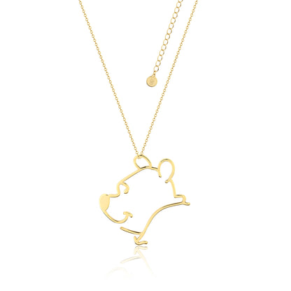 Winnie the Pooh Outline Necklace