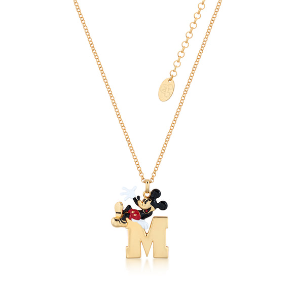 Mickey Mouse Initial Necklace